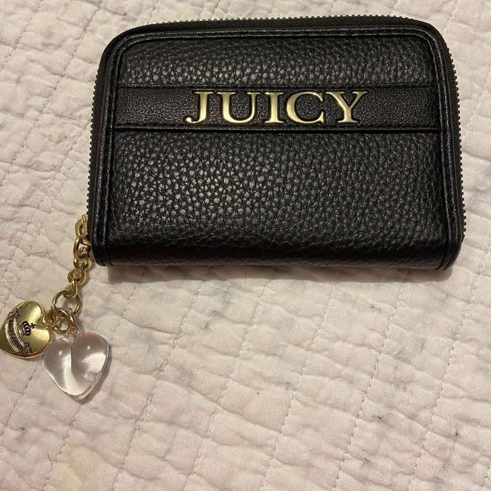 Juicy Couture Fun but Classy Black and Gold Wallet - New